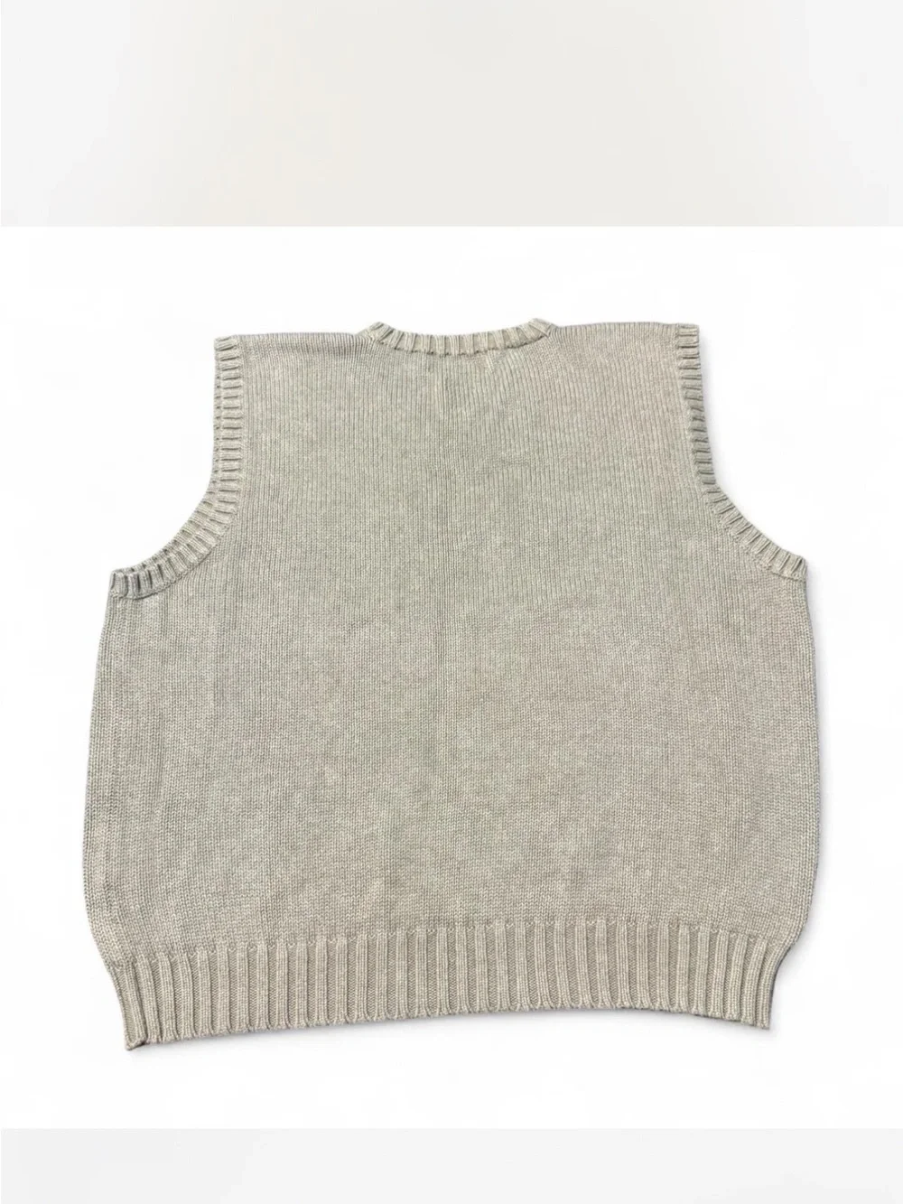 Polo by Ralph Lauren Men's Light Beige V-Neck Sweater Vest